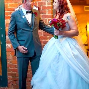 Vera Wang Sterling Organza dress